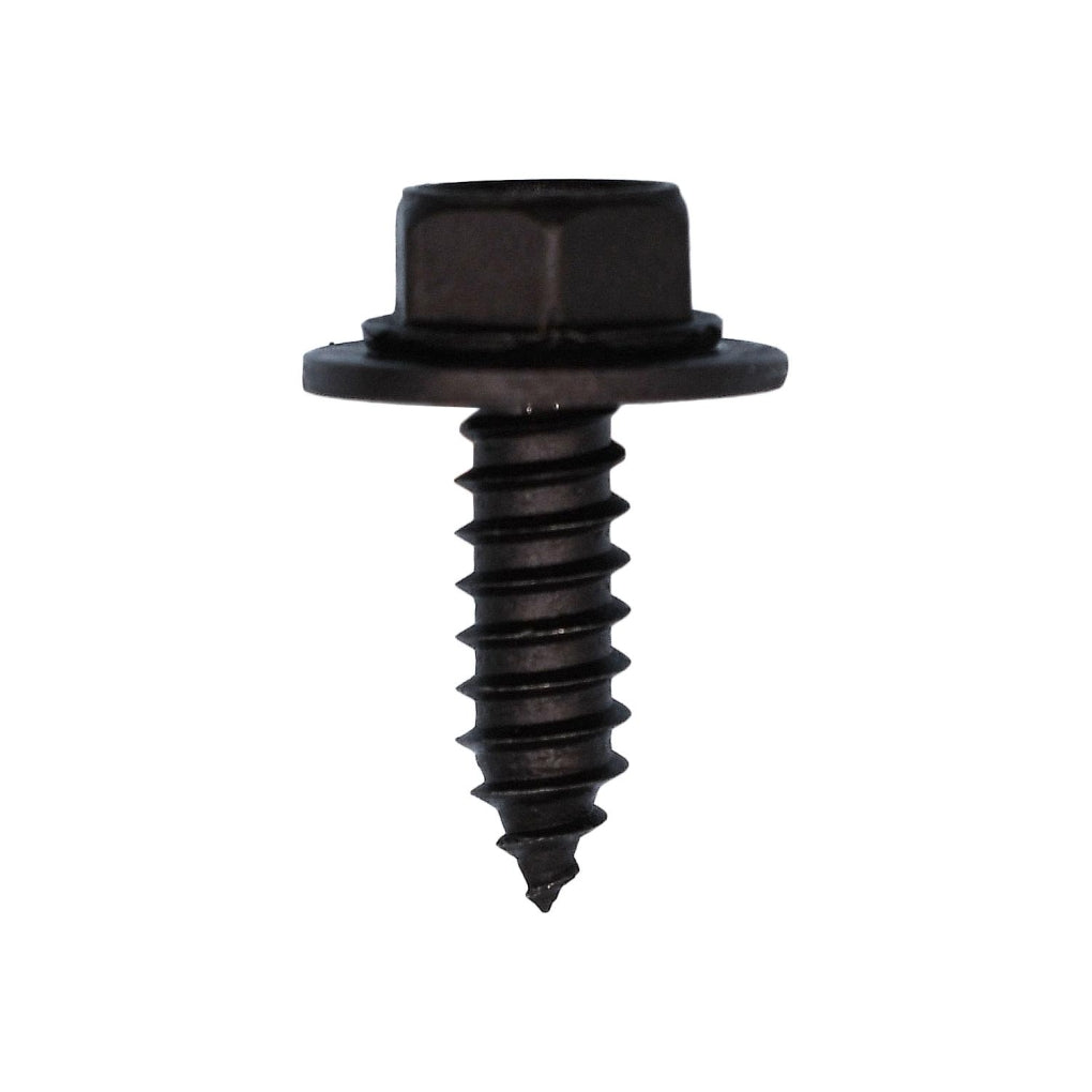 Auveco 12351 6.3-1.81 x 20mm Hex Washer Head Sems Black Polyseal