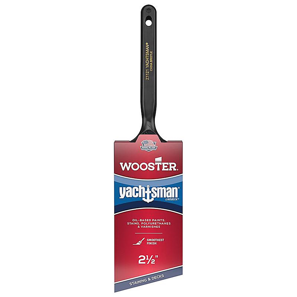 Wooster Z1121-21/2 Yachtsman 2-1/2 in. W Angle Paint Brush