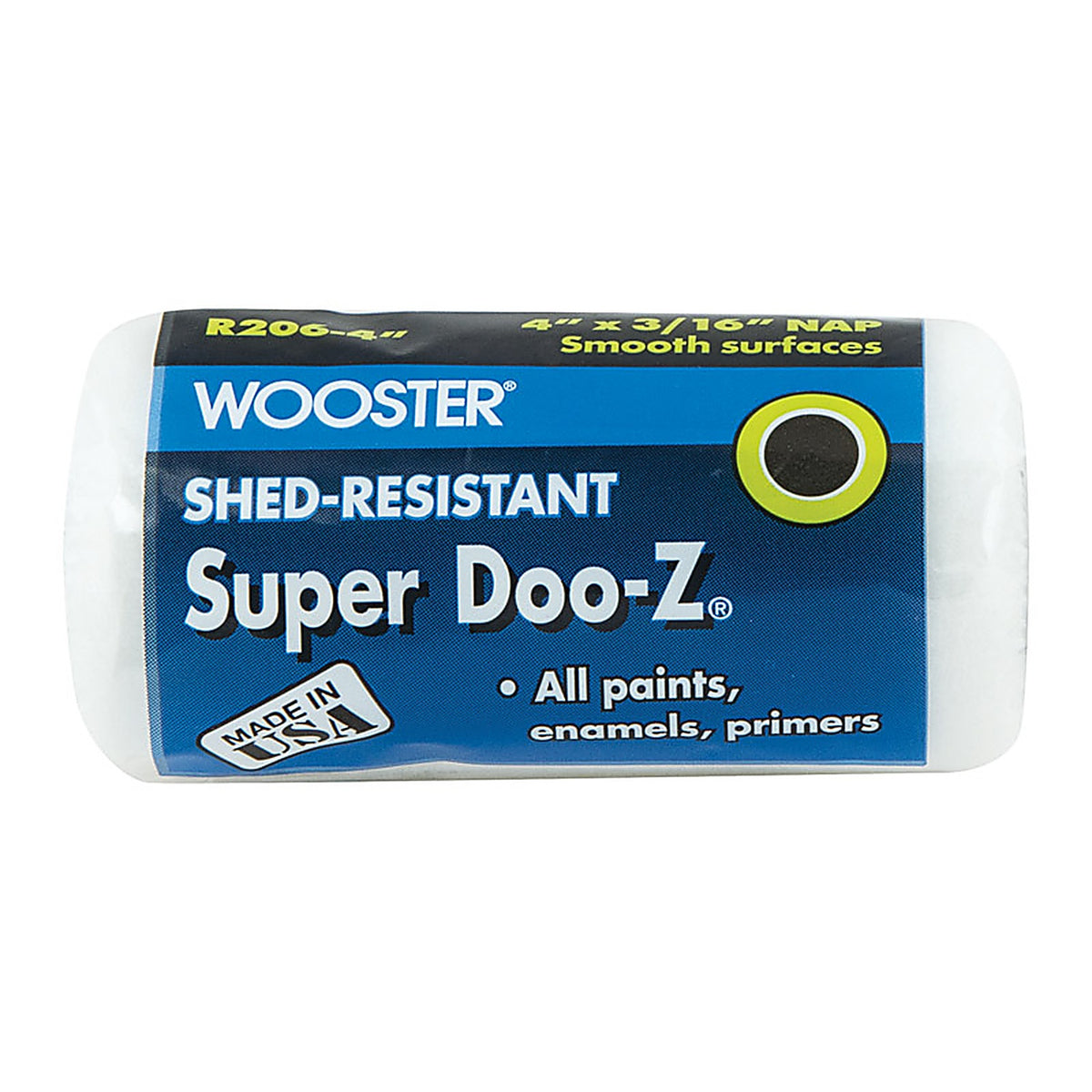 Wooster R206-4 Super Doo-Z Fabric 4 in. W x 3/16 in. Paint Roller Cover 1/Pack