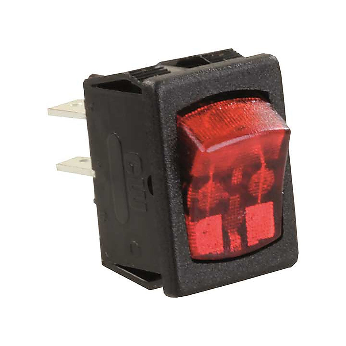 JR Products - 12765 - Mini-Illuminated On/Off 12v Switch, Red/Black