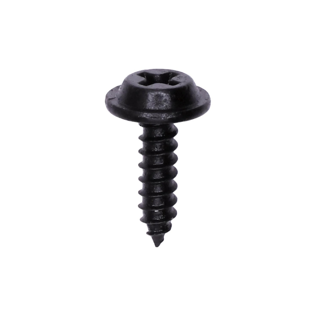Auveco 12950 Phillips Flat Washer Head Tapping Screw #6 X 1/2" Black