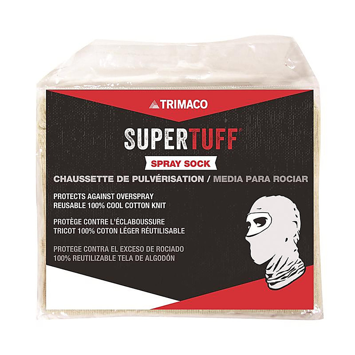 Triamco 09301-A/36 SuperTuff Cotton Spray Sock Hood White One Size Fits Most 36 count