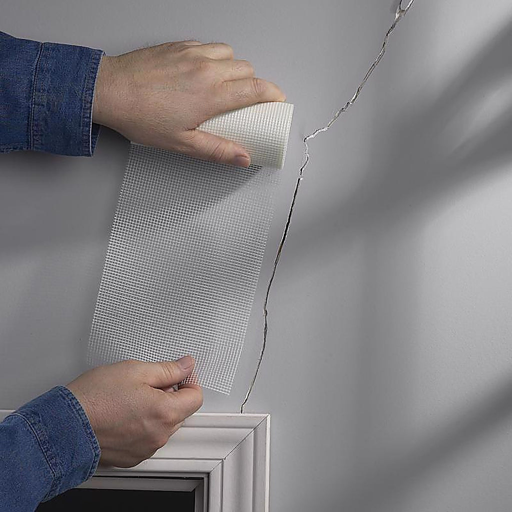 Fibatape FDW6568-U Crackstop 75 L x 6 in. W Fiberglass Mesh White Self Adhesive Wall Repair Fabric
