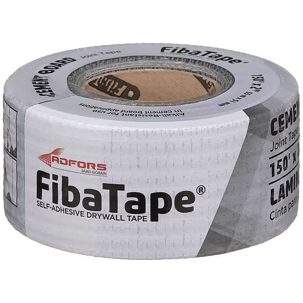 Fibatape FDW8691-U Cement Board 150 ft. L x 2 in. W Fiberglass Gray Self Adhesive Drywall Tape