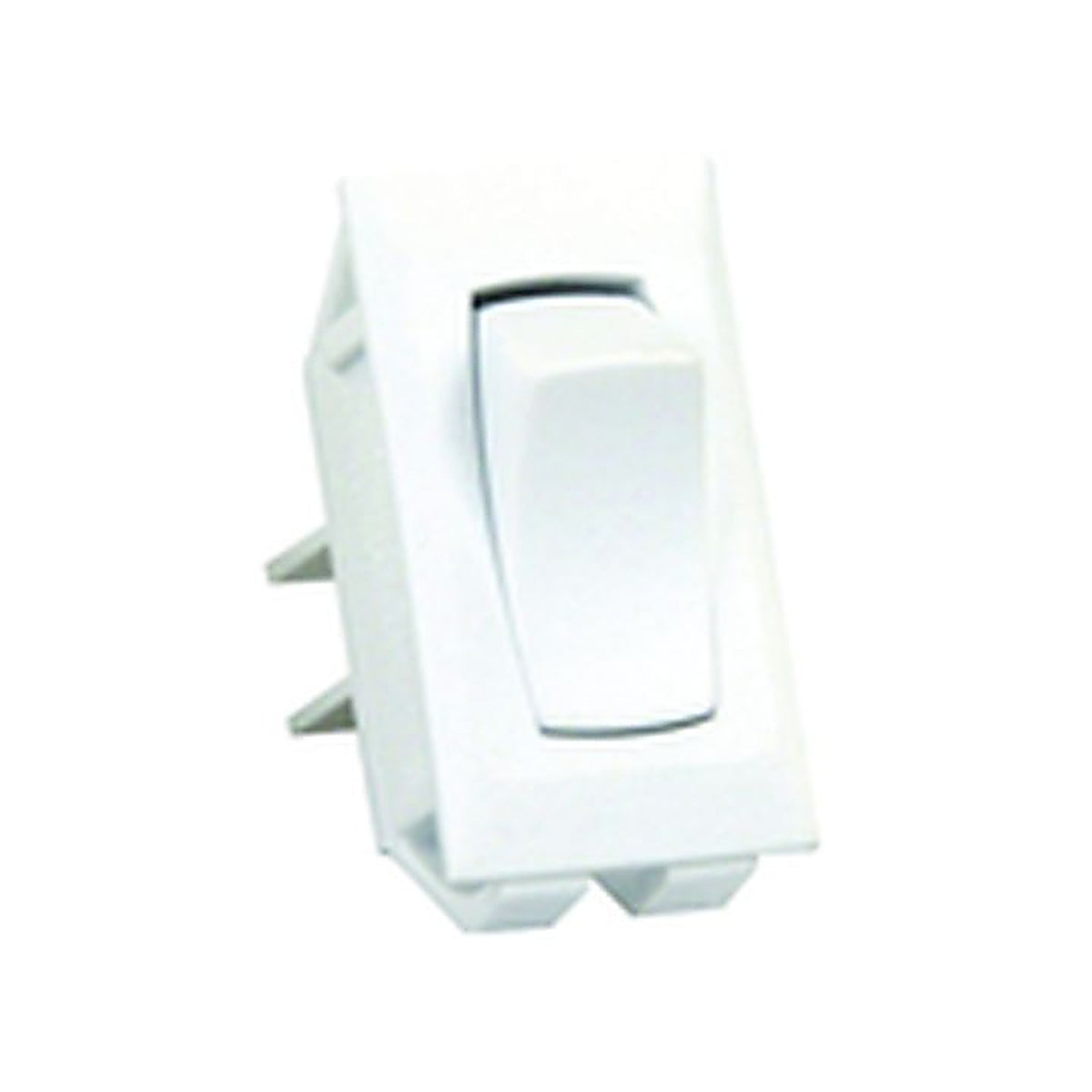JR Products - 13395 - Unlabeled 12v On/Off Switch, Polar White
