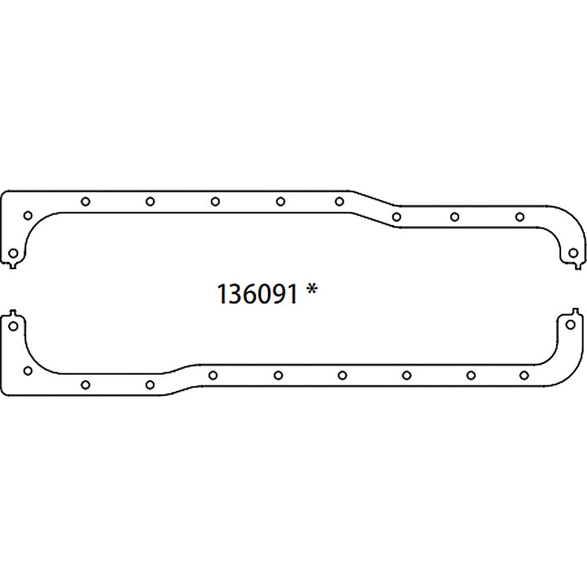 SCE Gaskets - 136091 - Oil Pan Gskt Ford 351w Thru 88