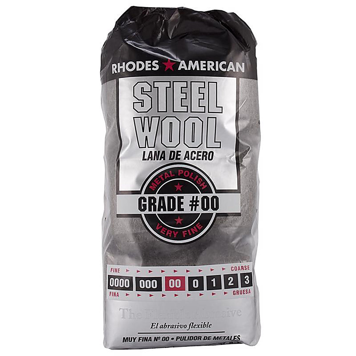Rhodes American 10121100 00 Grade Very Fine Steel Wool Pad 12/Pack