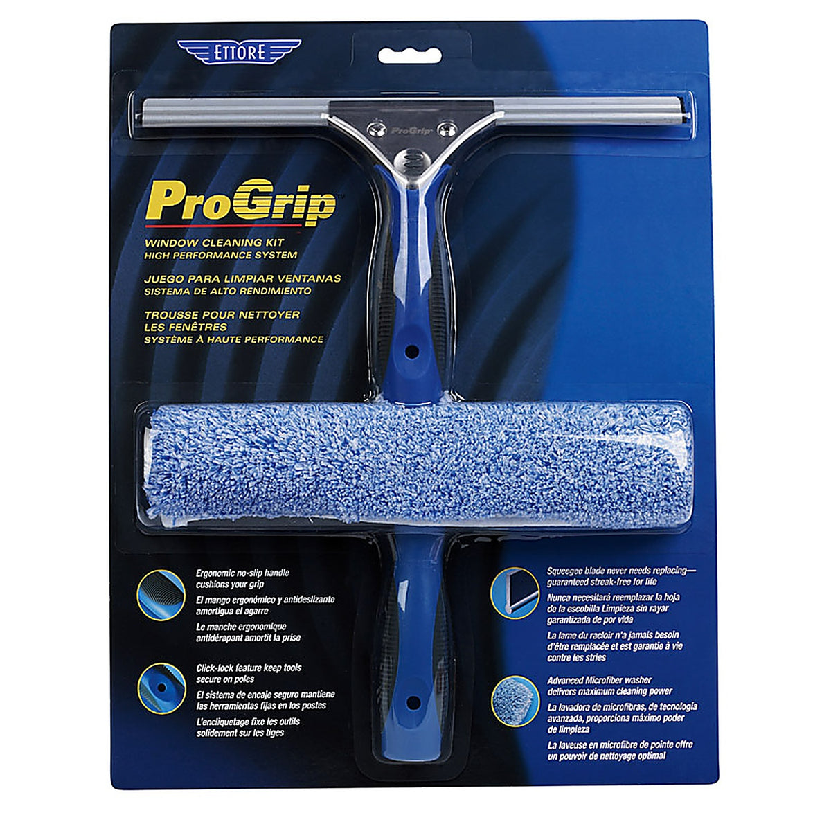 Ettore 65000 ProGrip 10 in. Silicone Window Squeegee