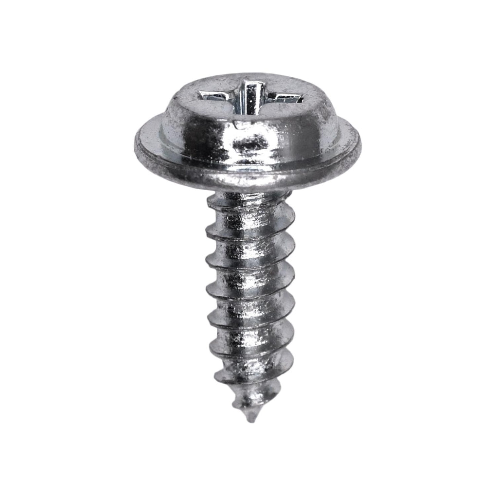Auveco 13708 #8 X 1/2" Phillips Flat Top Washer Head Tapping Screw 13/32" Diameter Zinc