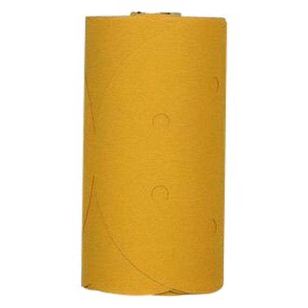 3M 01378 Stikit Gold Film Disc Roll Dust Free, 6 in, P220, 125/roll