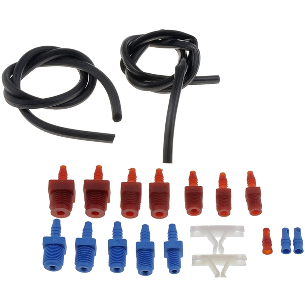Dorman 13911 Master Cylinder Bleeder Kit 22 In. Hose, Clip, And Sae And Metric Fittings