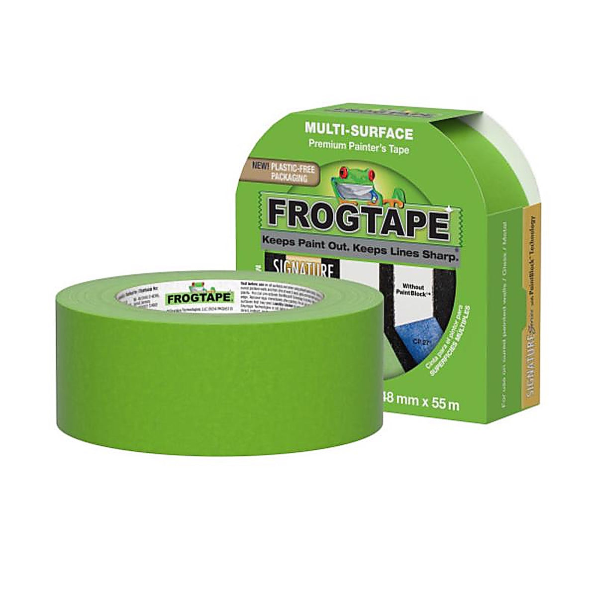 Frogtape 1358464 1.88 in. W x 60 yd. L Green Medium Strength Painter's Tape 1/Pack