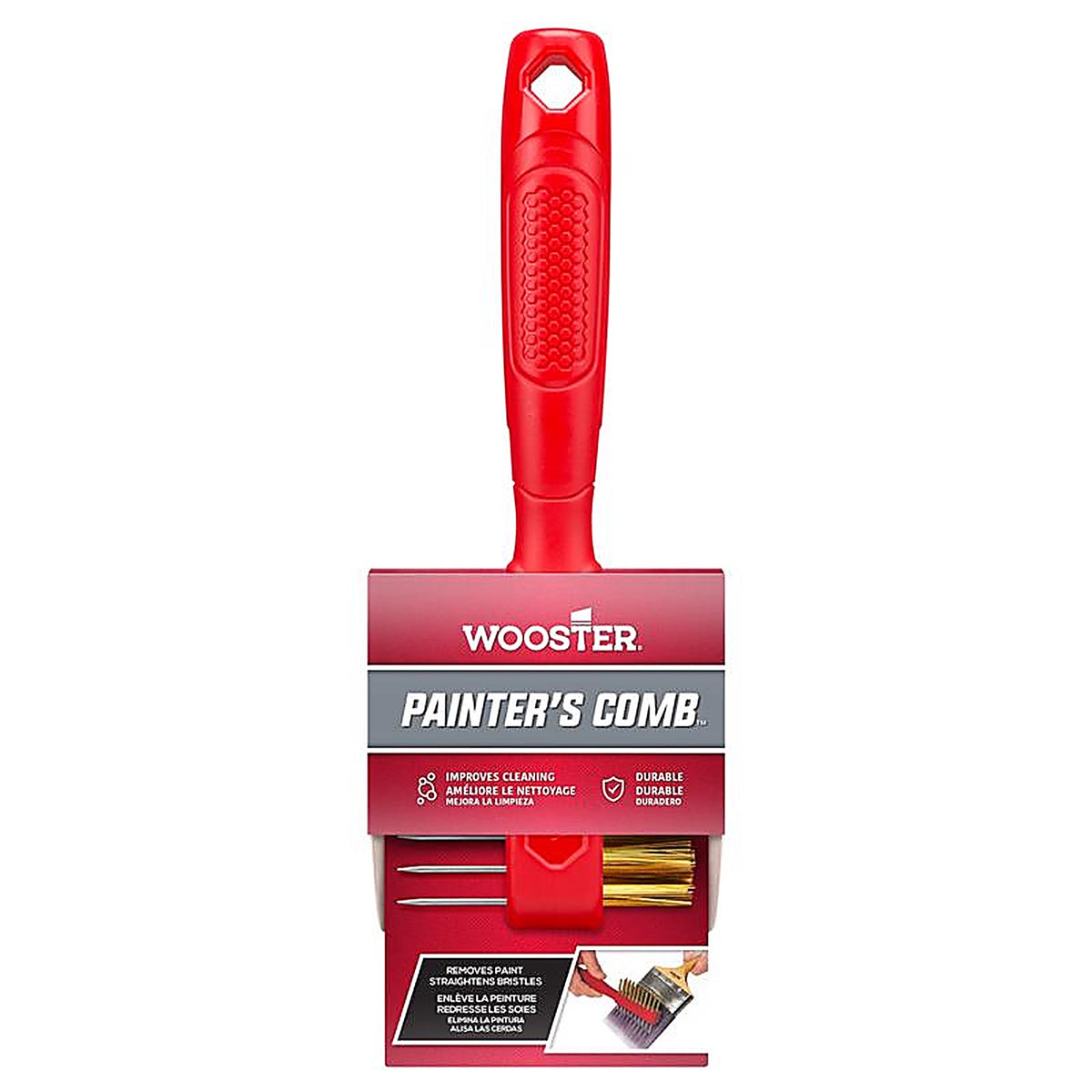 Wooster 1832 Beige Stainless Steel Brush and Roller Cleaning Tool