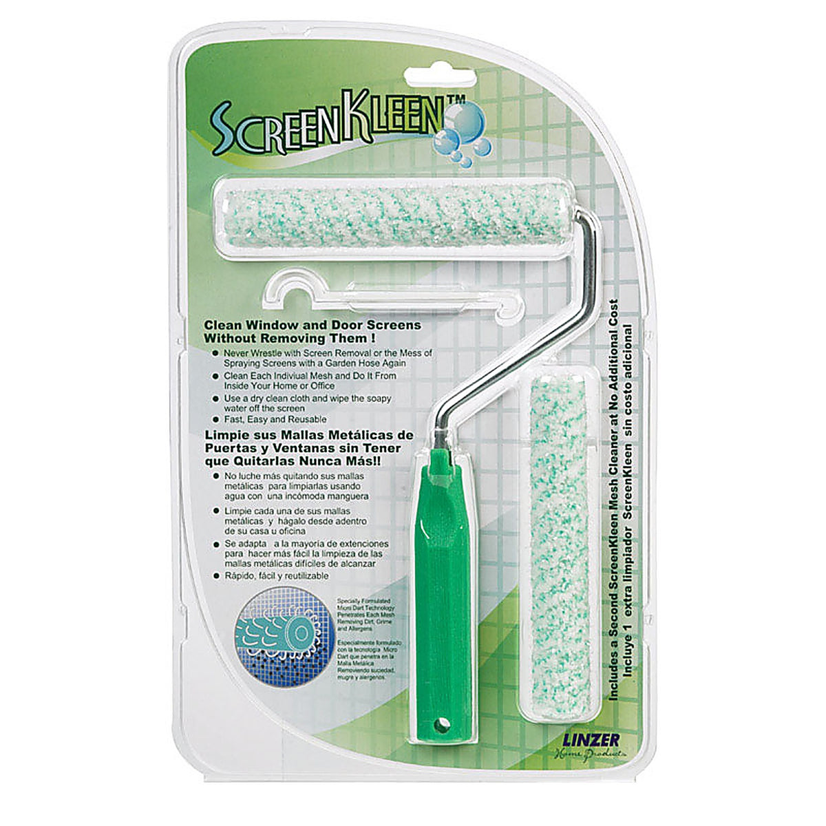 Linzer A200 ScreenKleen 9 in. W Metal Window Brush