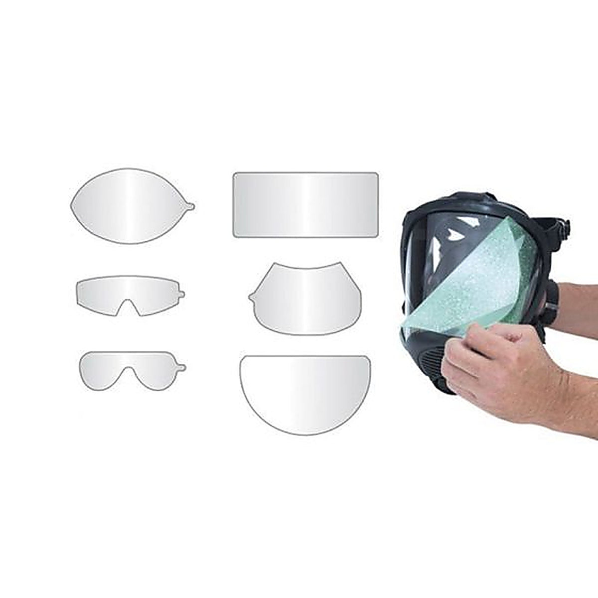 SAS 1400-95 Peel-Off Lens Covers for Fullface Respirators