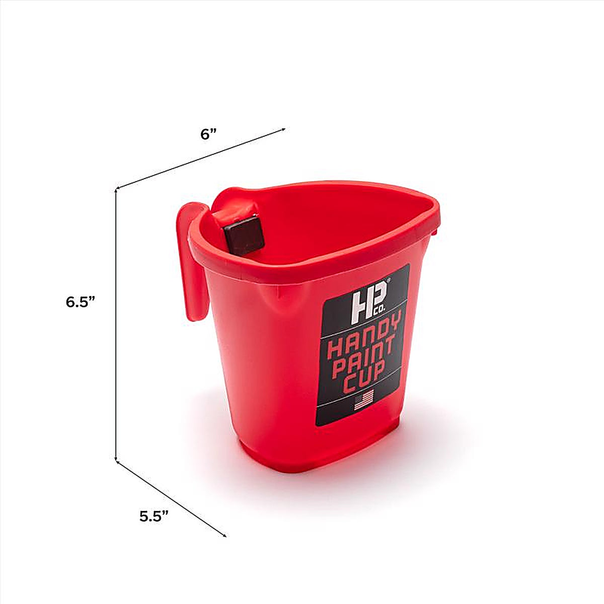 Handy 1500-CC Paint Cup Red 1 pt. Plastic Paint Pail