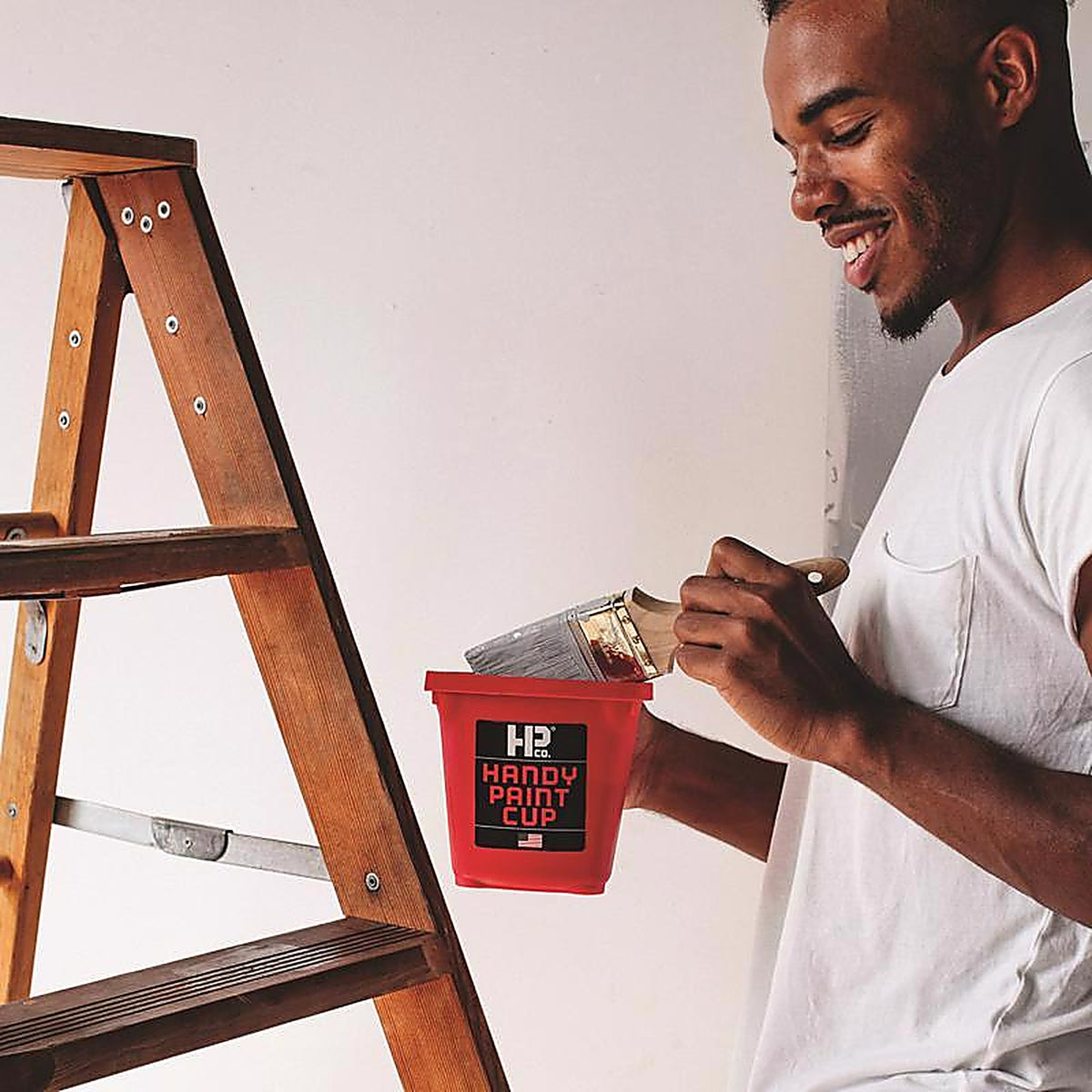 Handy 1500-CC Paint Cup Red 1 pt. Plastic Paint Pail