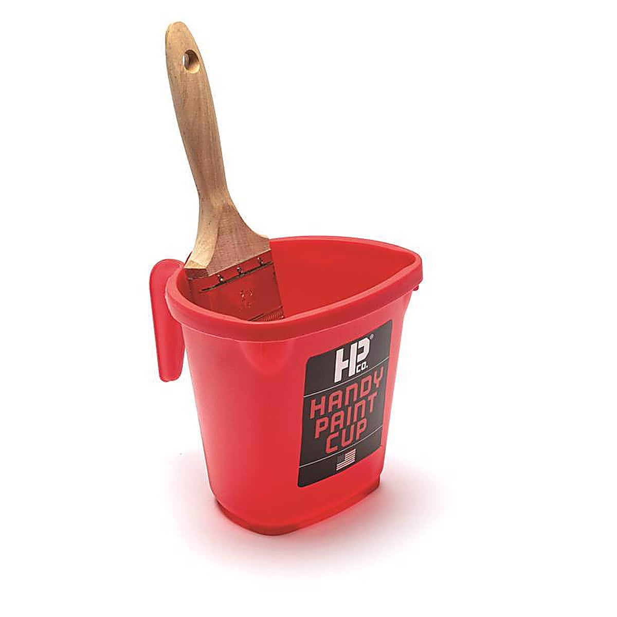 Handy 1500-CC Paint Cup Red 1 pt. Plastic Paint Pail