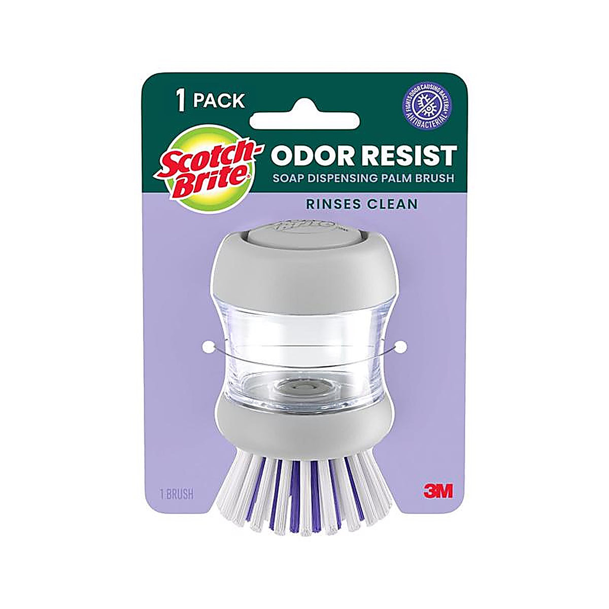 3M 495 Scotch-Brite 4 in. W Plastic Dish Brush