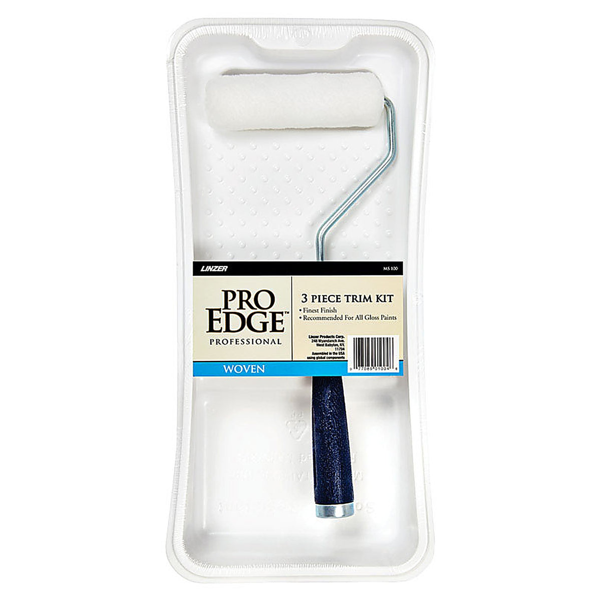 Linzer MS100 4 4 in. W Mini Paint Roller Kit Threaded End
