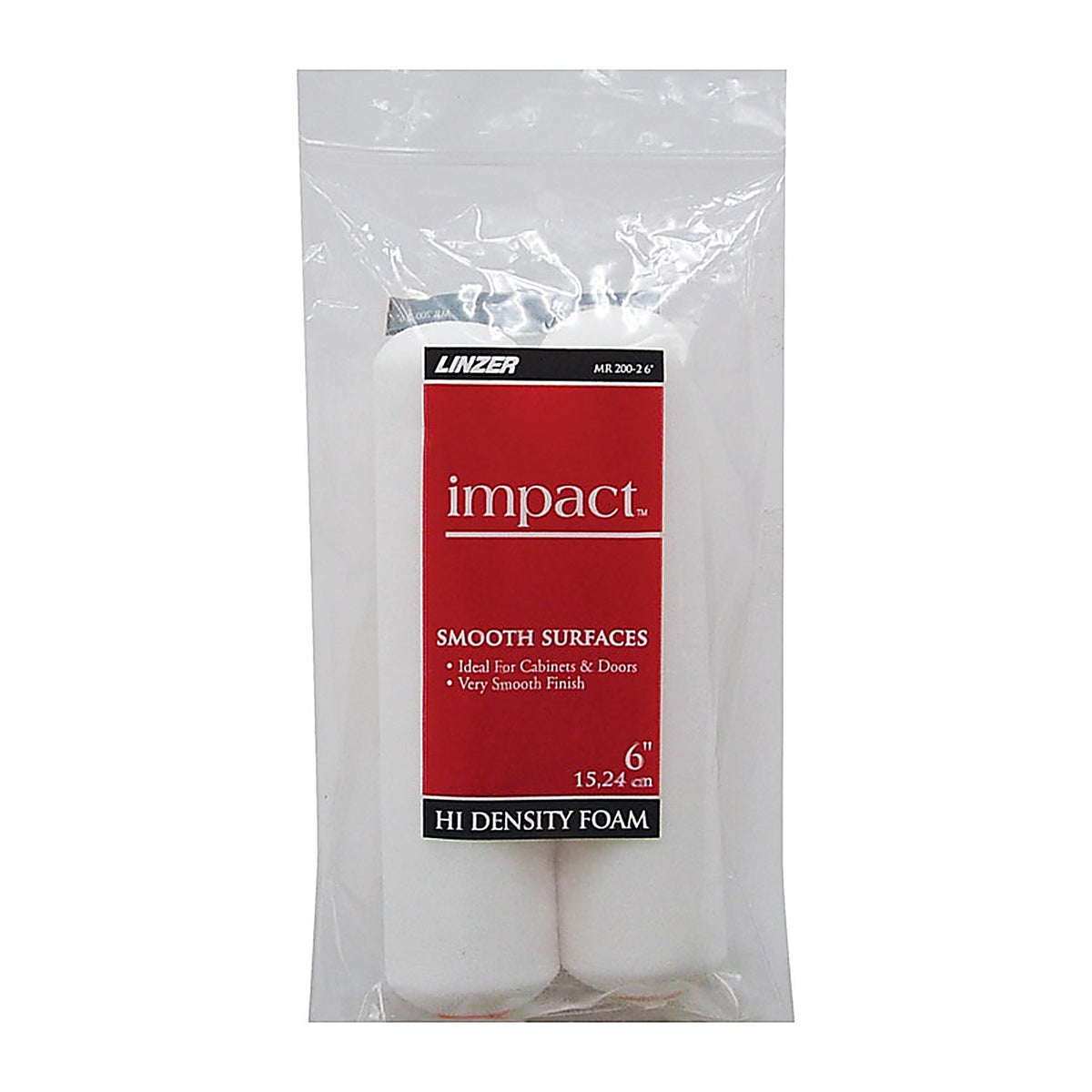 Linzer MR200-2 6 Impact Foam 6 in. W Mini Paint Roller Cover 2/Pack