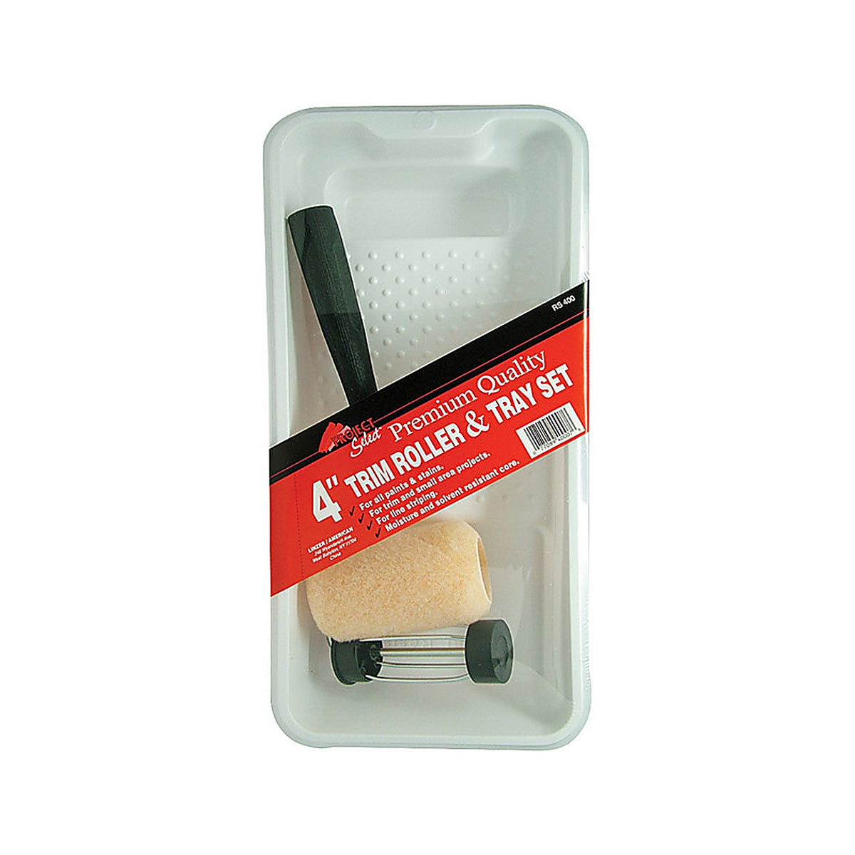Linzer RS400 4 in. W Mini Paint Roller Kit Threaded End