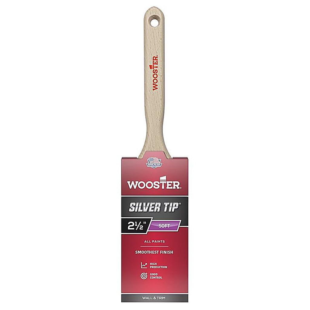 Wooster 5220-2 1/2 Silver Tip 2 1/2 in. W Flat Paint Brush