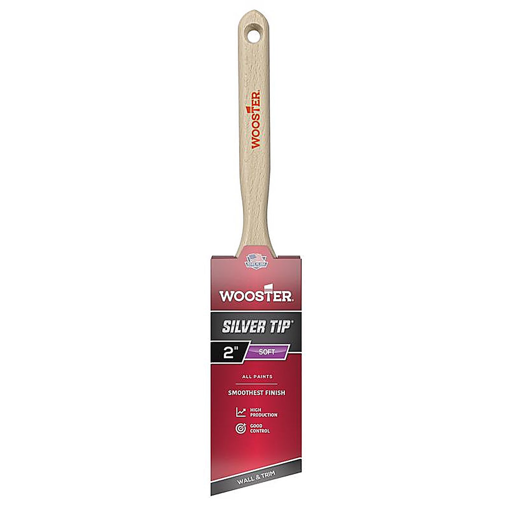 Wooster 5221-2 Silver Tip 2 in. W Angle Paint Brush
