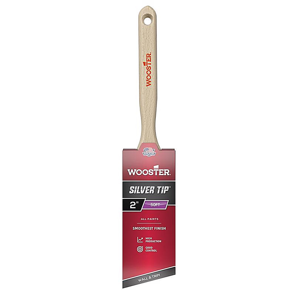 Wooster 5221-2 Silver Tip 2 in. W Angle Paint Brush