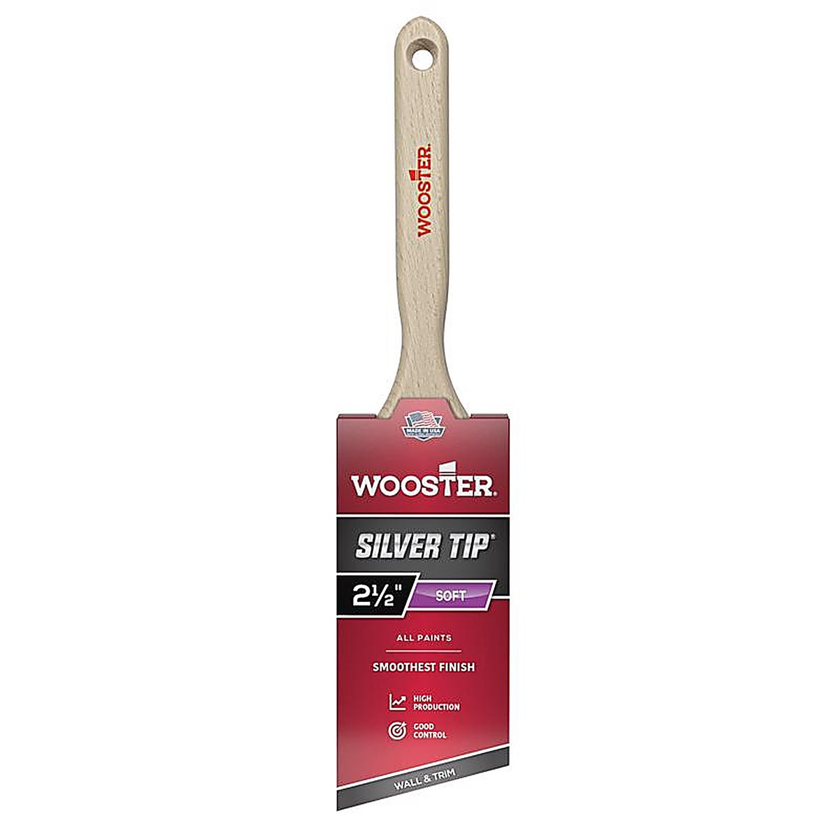 Wooster 5221-2 1/2 Silver Tip 2 1/2 in. W Angle Paint Brush