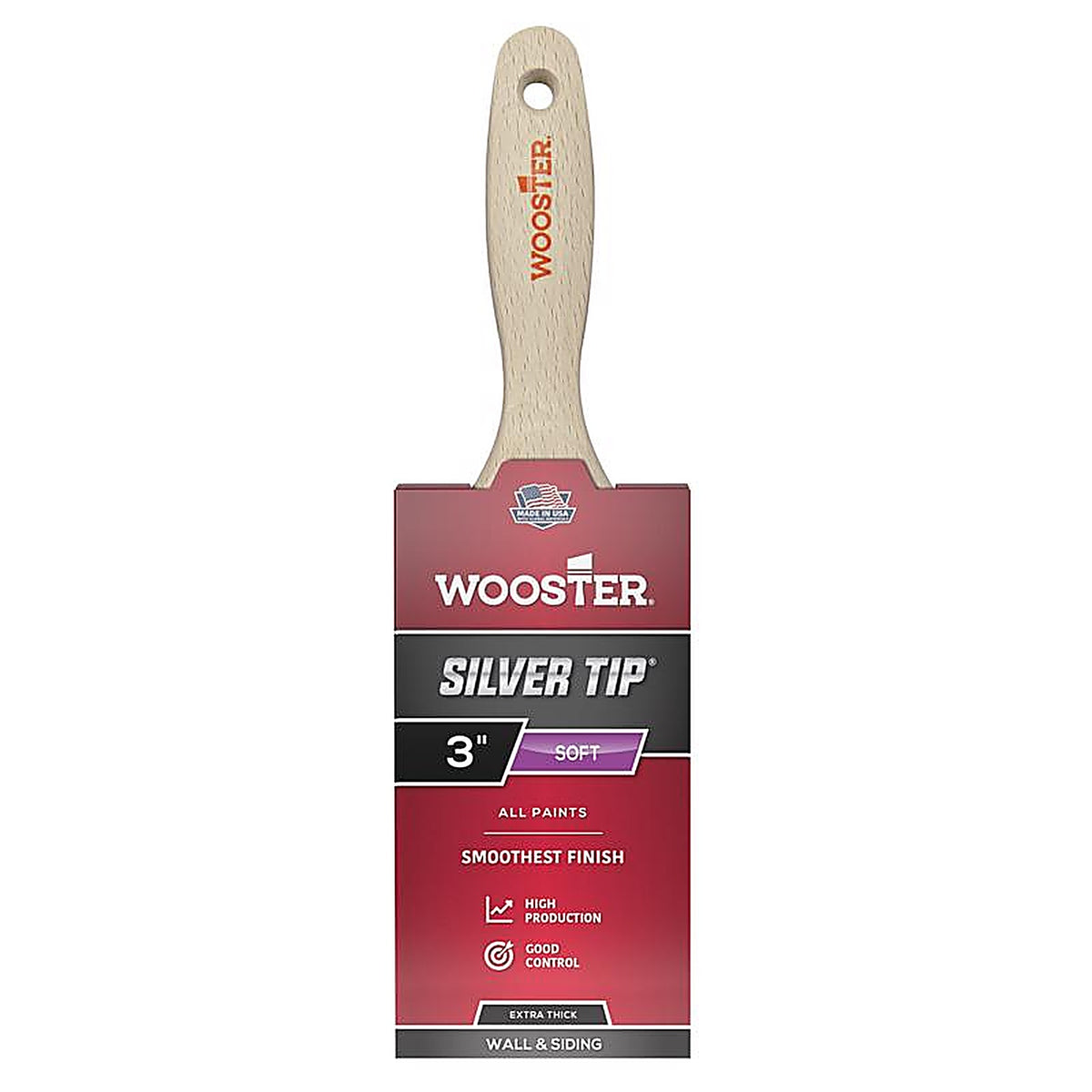 Wooster 5223-3 Silver Tip 3 in. W Flat Paint Brush