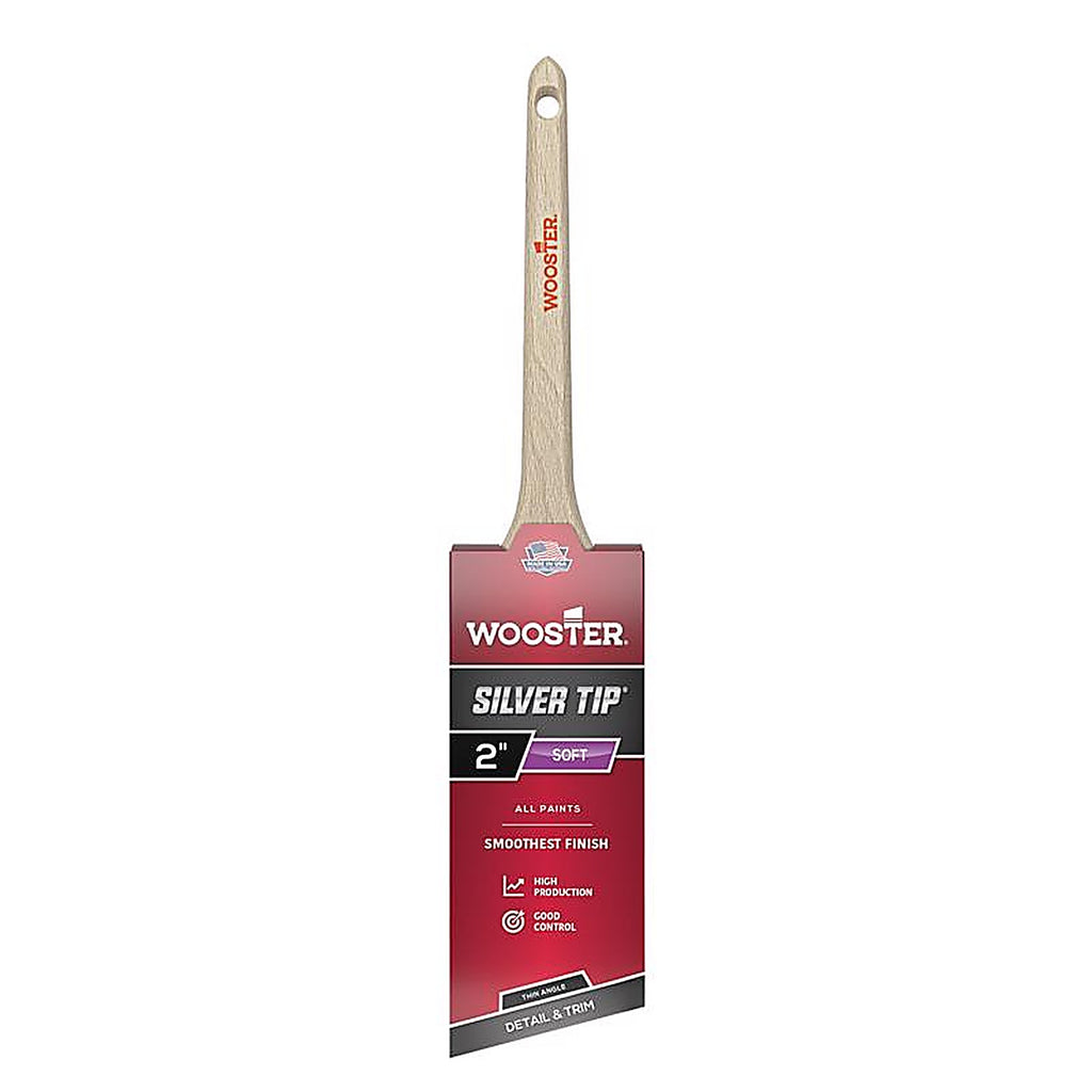 Wooster 5224-2 Silver Tip 2 in. W Thin Angle Paint Brush