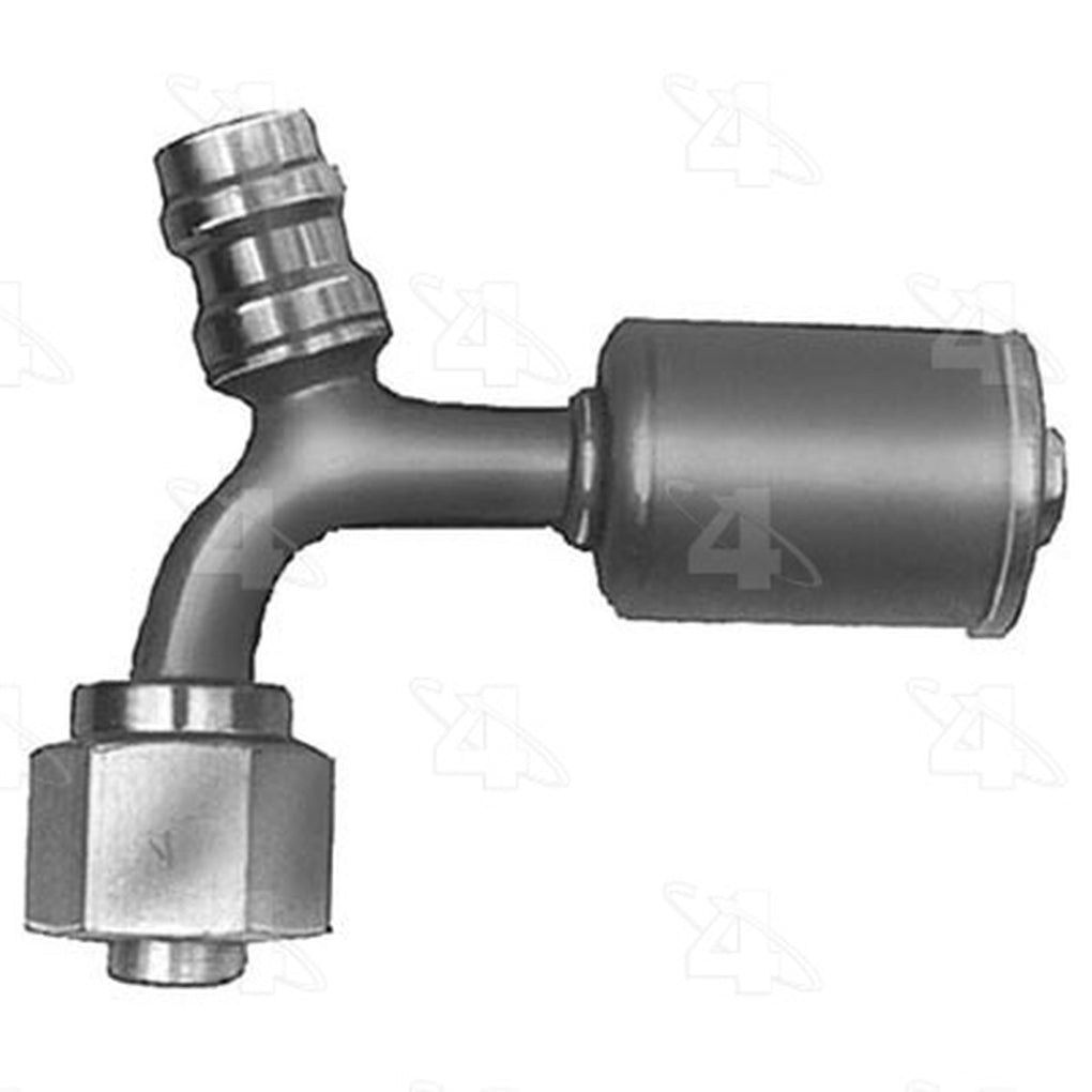 Four Seasons 14958 90 Female Standard O-Ring A/C Fitting w/ R134a Service Port