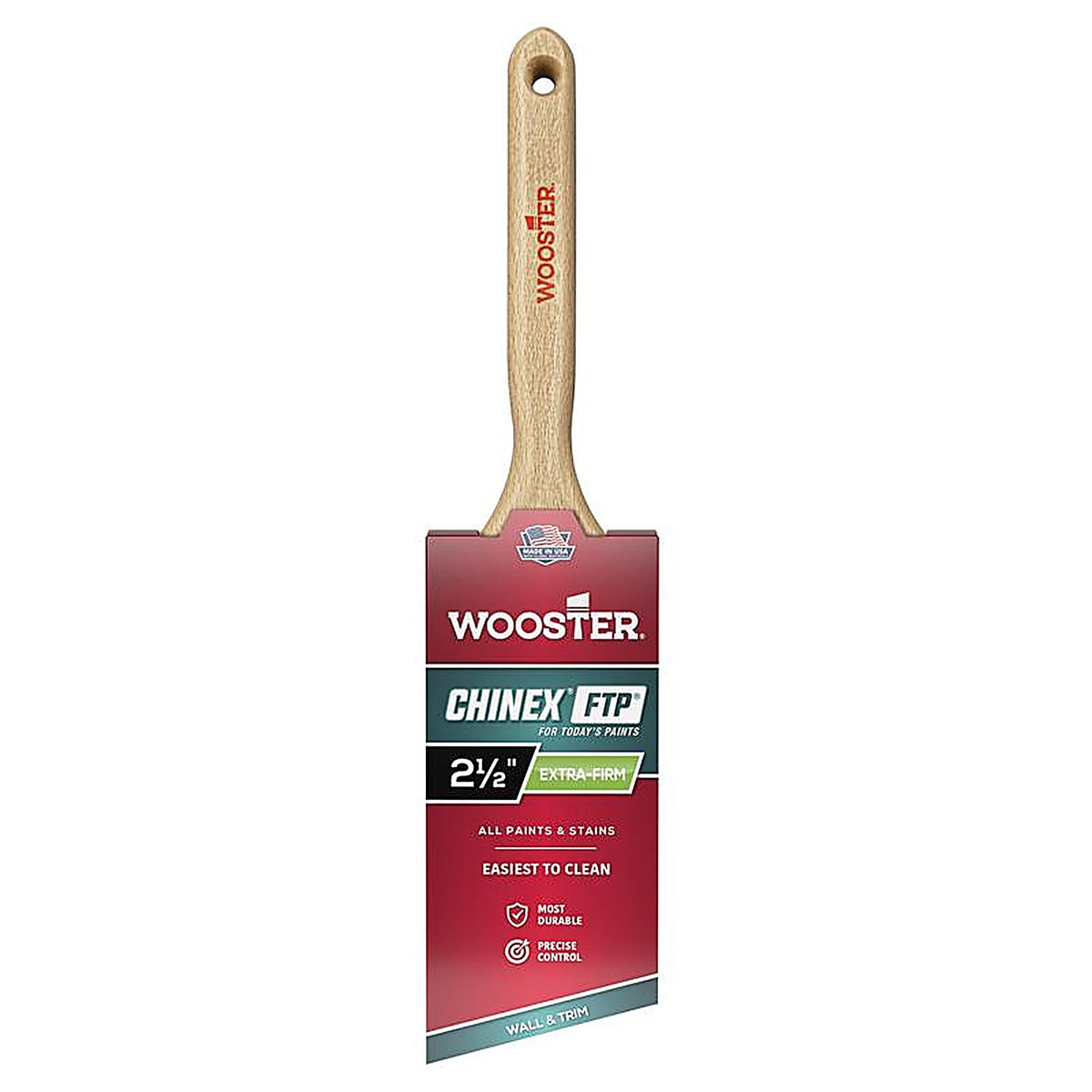 Wooster 4410-2 1/2 Chinex FTP 2 1/2 in. W Angle Paint Brush
