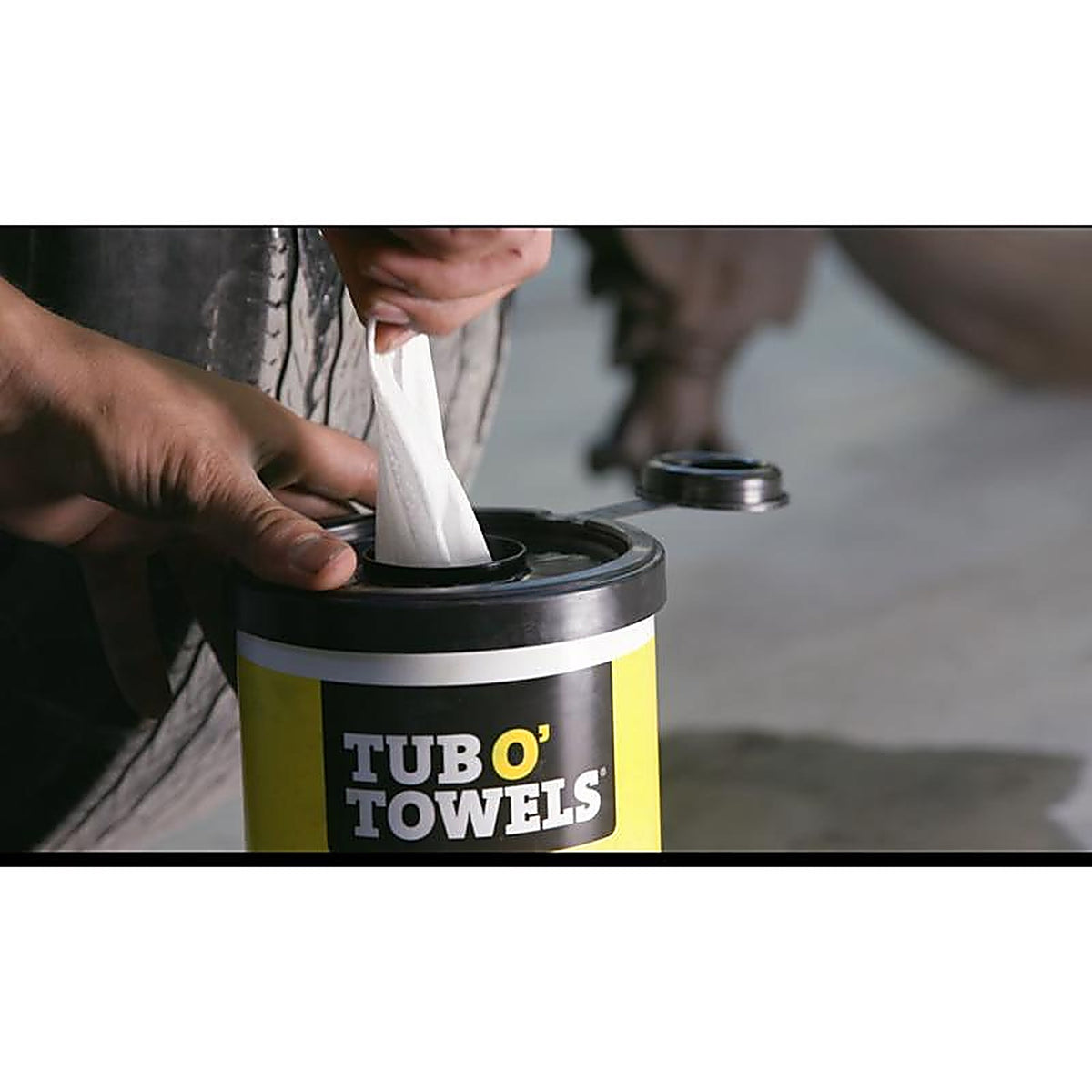 Tub O' Towels TW90 Tub O' Towels Heavy Duty Fiber Weave Cleaning Wipes 12 in. W x 10 in. L 90/Pack