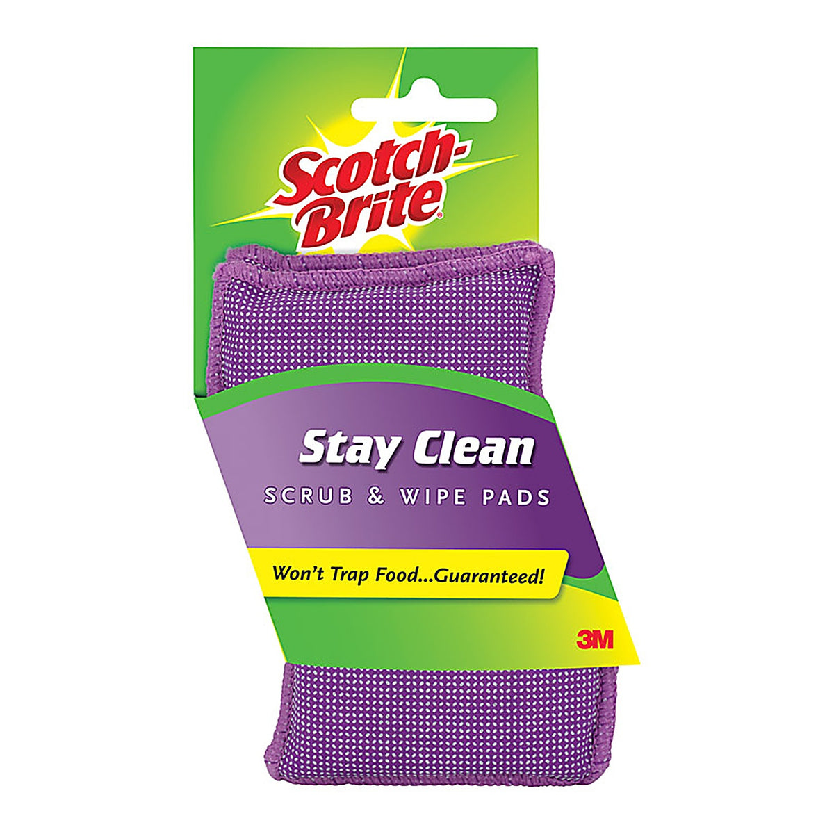 3M 202 Scotch-Brite Delicate, Light Duty Sponge For Multi-Purpose 4.5 in. L 2/Pack
