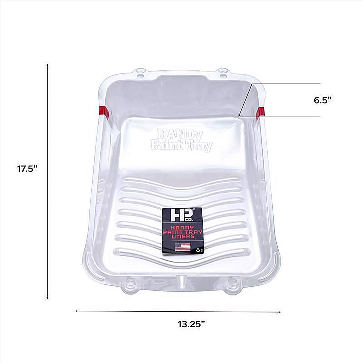 Handy 7510-CC Plastic 12-1/2 in. W x 22 in. L 1 gal. Disposable Paint Tray Liner