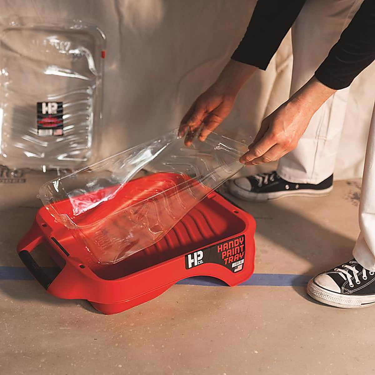 Handy 7510-CC Plastic 12-1/2 in. W x 22 in. L 1 gal. Disposable Paint Tray Liner
