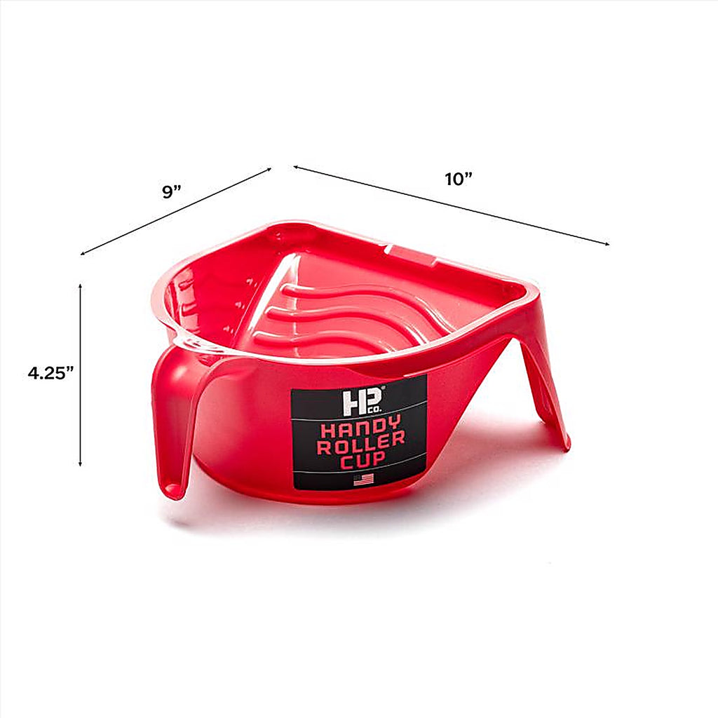 Handy 1600-6 Red 1 pt. Plastic Paint Pail