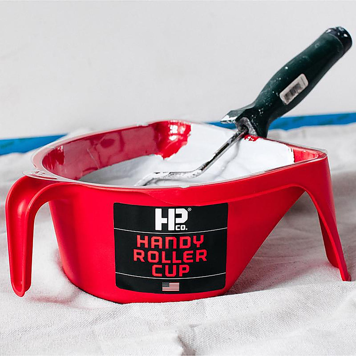 Handy 1600-6 Red 1 pt. Plastic Paint Pail