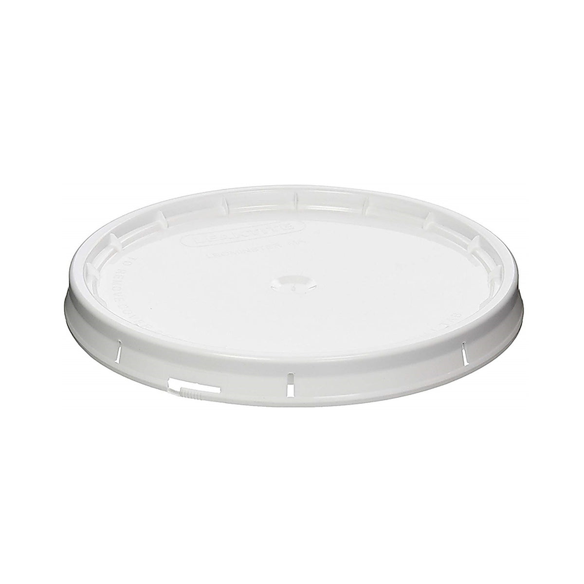 Leaktite LD5GFSWH010 White 5 gal. Plastic Food Safe Bucket Lid