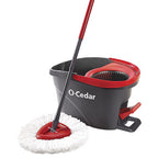 O-Cedar 148473 EasyWring 12 in. W Spin Spin Mop with Bucket
