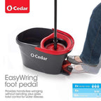 O-Cedar 148473 EasyWring 12 in. W Spin Spin Mop with Bucket