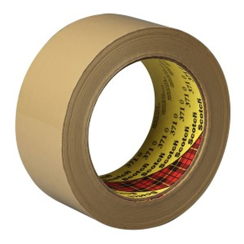 3M 15872 Scotch Box Sealing Tape 371 Tan, 48 mm x 100 meter