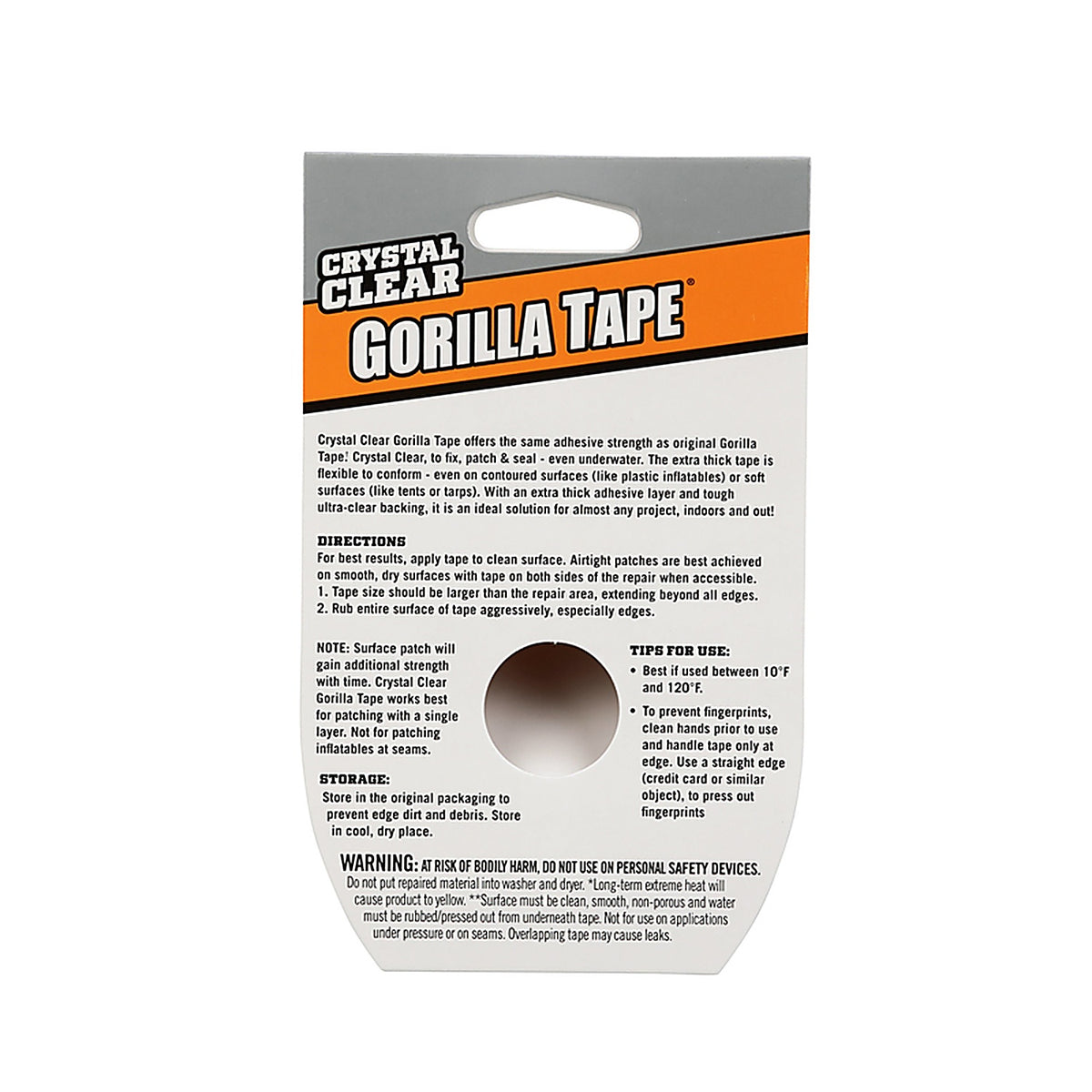 Gorilla 6027002 1.88 in. W x 9 yd. L Tape Clear