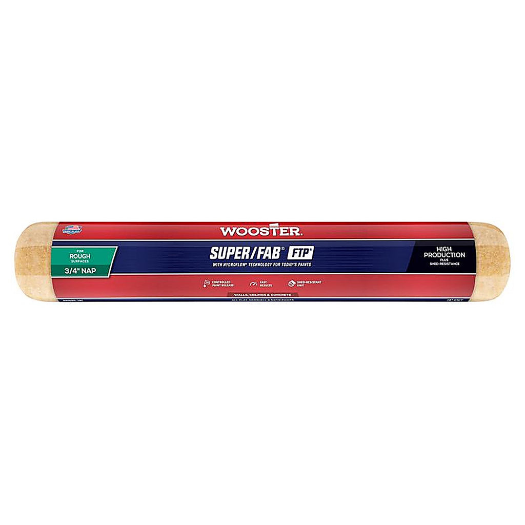 Wooster RR925-18 Super/Fab FTP Synthetic Blend 18 in. W x 3/4 in. Regular Paint Roller Cover