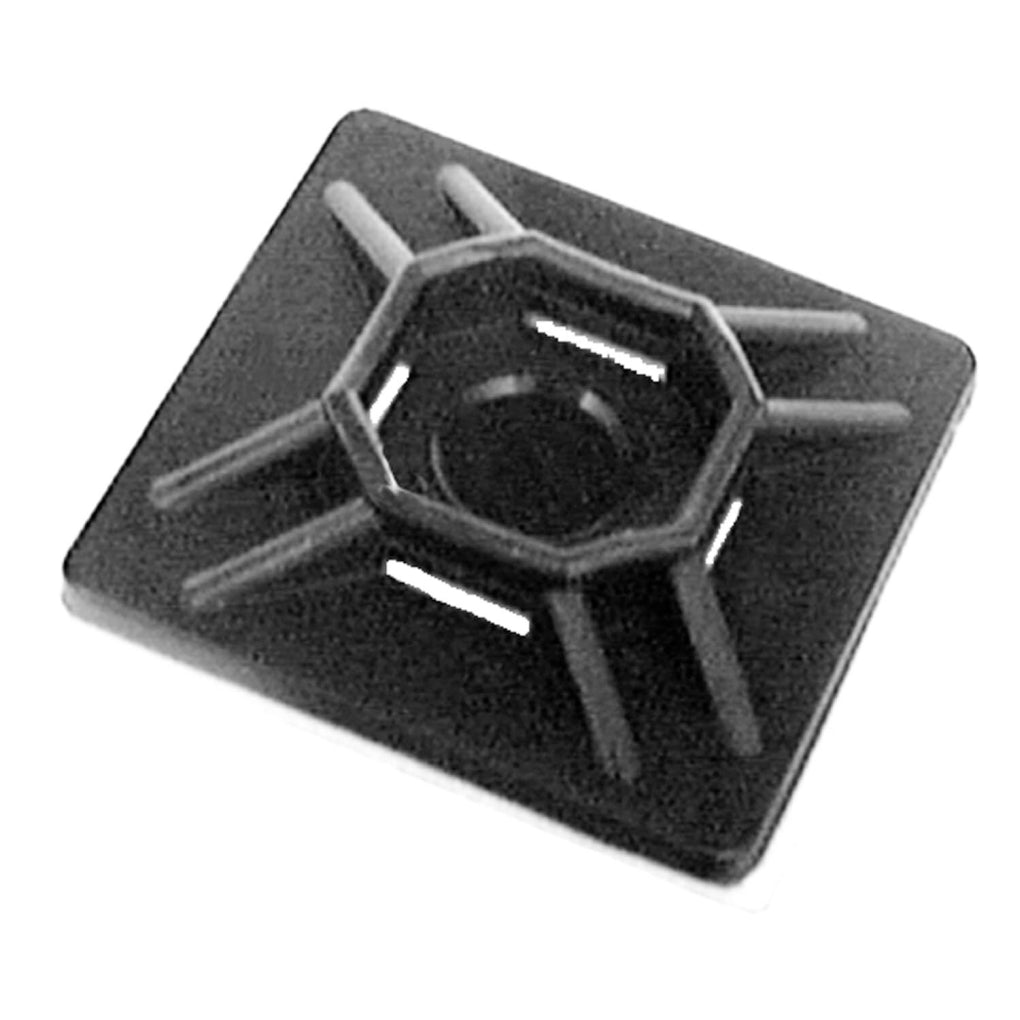 Auveco 16001 Cable Tie Mount With Adhesive Back 4-Way