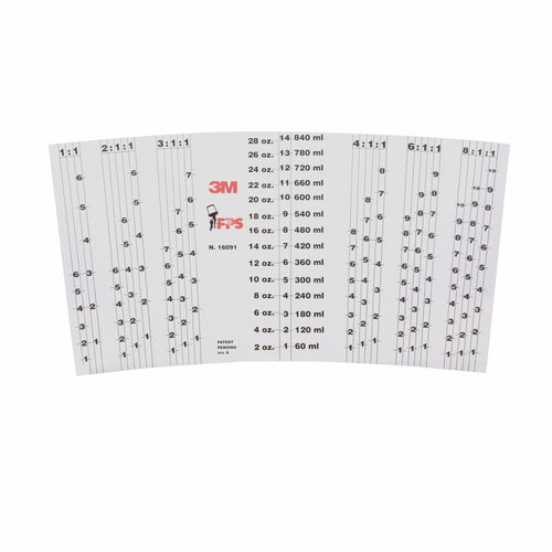 3M 16091 PPS Mix Ratio Inserts, Large 28oz, 10 per pack, 10 packs per box 60980045102