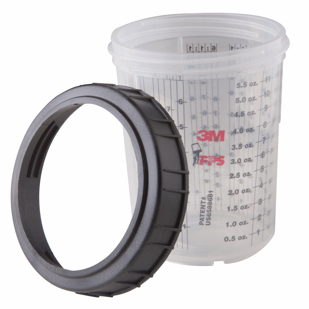 3M 16115 Mini Cups & Collars, 6 oz (177 mL)
