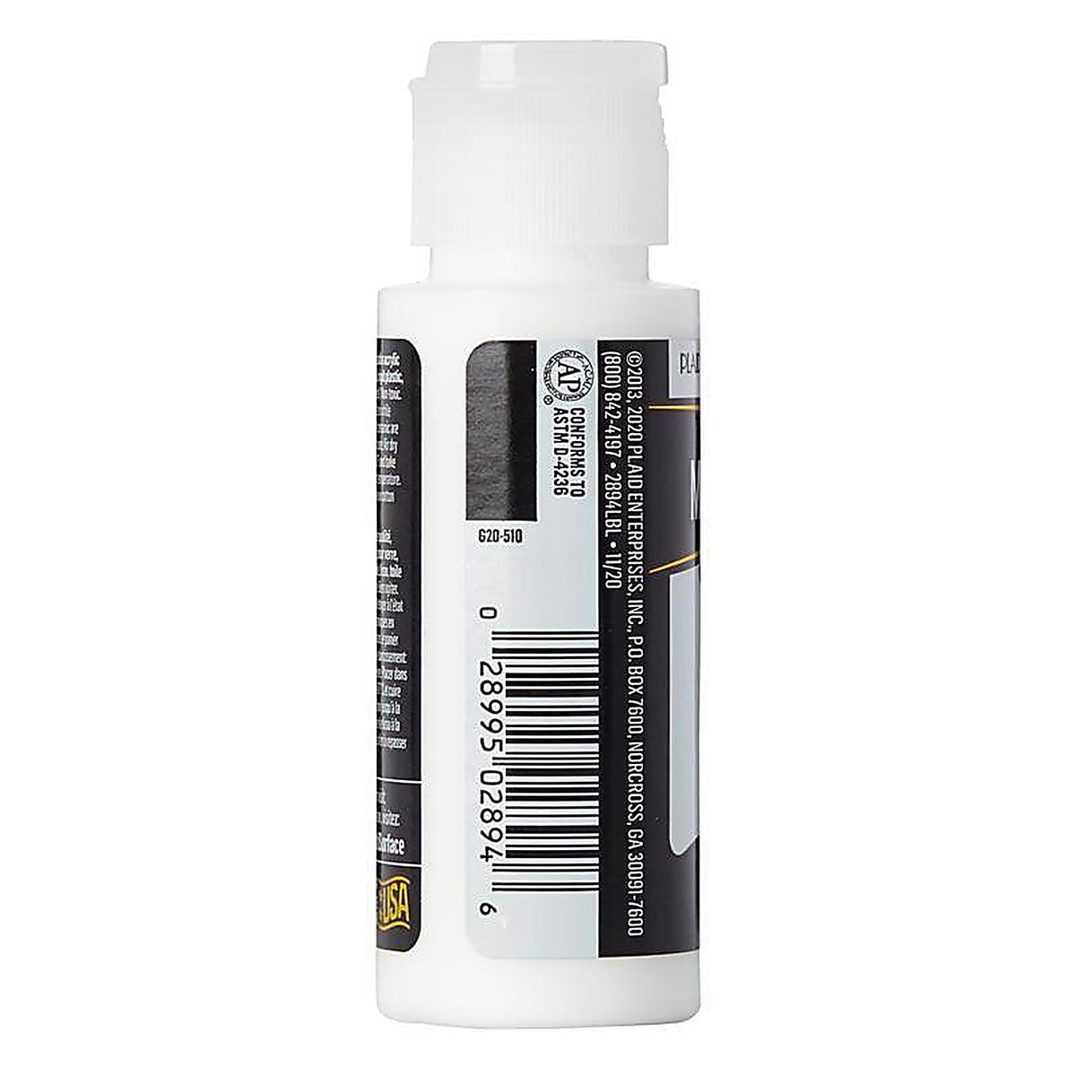 Plaid 2894 FolkArt Satin Wicker White Hobby Paint 2 oz.